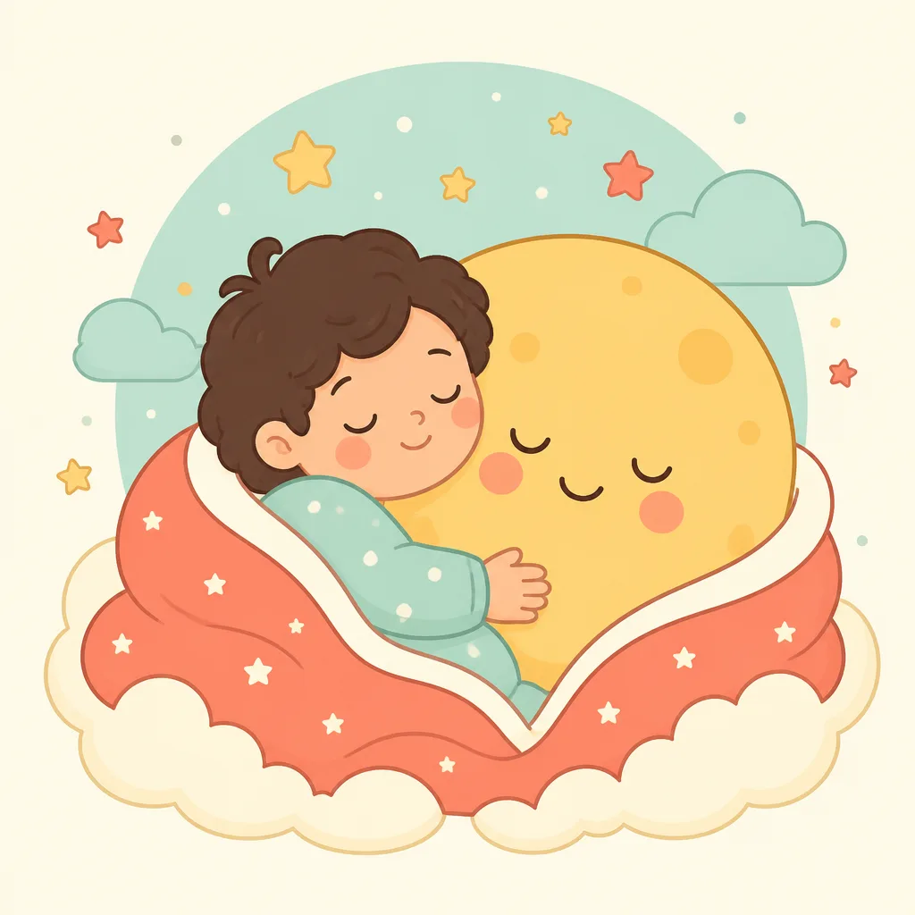 Cover illustration for Moon and Me